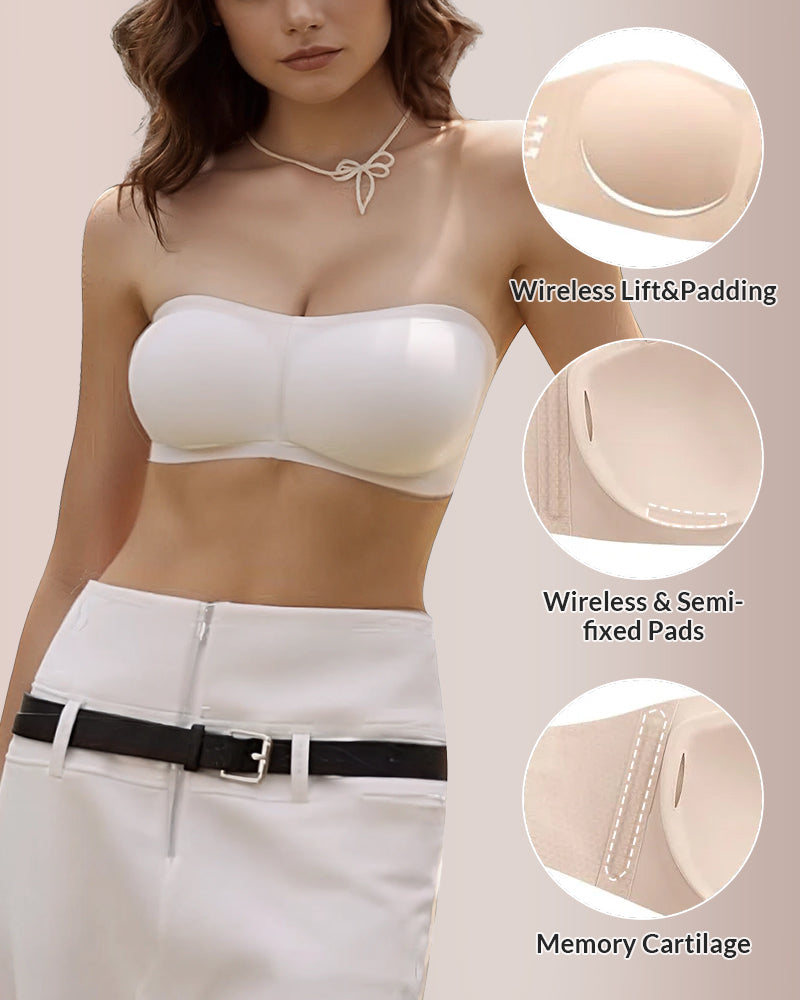 WILLLUXE® Wireless Padded Bandeau Bra