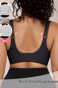 Willluxe® V-Neck Mesh Crossover Bra