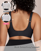 Willluxe® V-Neck Mesh Crossover Bra
