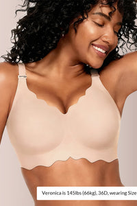 Willluxe® Scalloped Comfort Everyday Bra
