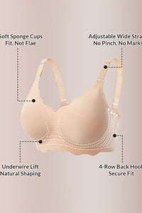 Willluxe® Scalloped Comfort Everyday Bra