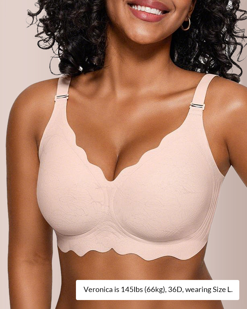 WILLLUXE® Scalloped Comfort Everyday Bra