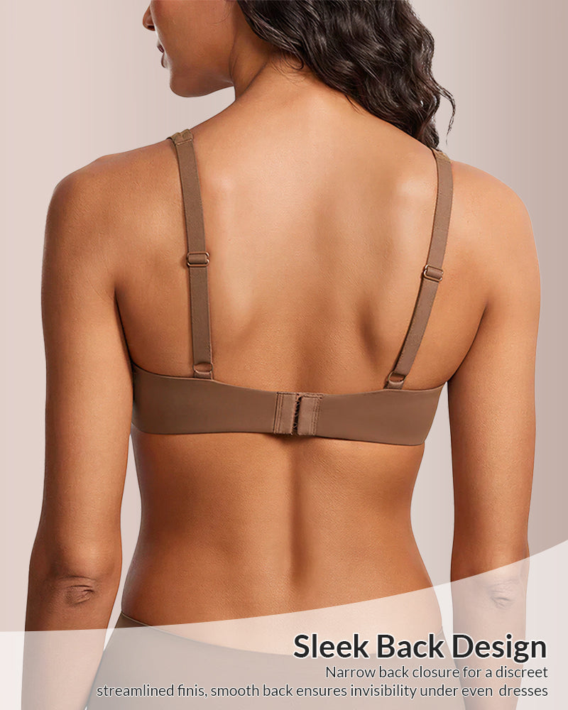 Willluxe® Underwire Support Seamless Balconette Bra