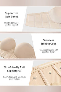 Willluxe® Low Back Strapless Bra