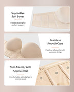 Willluxe® Low Back Strapless Bra