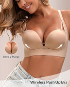 Willluxe® Wireless Add-2-Cup Push-Up Bra