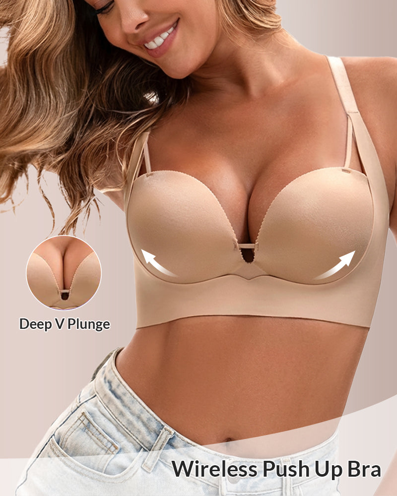 Willluxe® Wireless Add-2-Cup Push-Up Bra