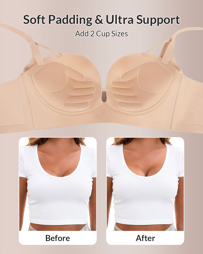Willluxe® Wireless Add-2-Cup Push-Up Bra