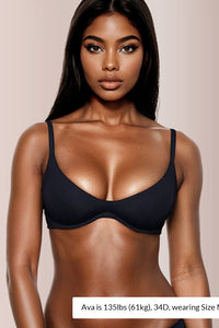 Willluxe® Unlined Underwire Demi Balconette Bra