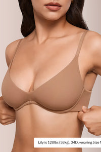 Willluxe® Unlined Underwire Demi Balconette Bra
