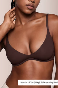 Willluxe® Unlined Underwire Demi Balconette Bra