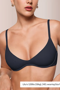 Willluxe® Unlined Underwire Demi Balconette Bra