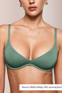 Willluxe® Unlined Underwire Demi Balconette Bra