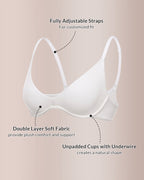 Willluxe® Unlined Underwire Demi Balconette Bra