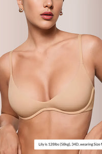Willluxe® Unlined Underwire Demi Balconette Bra