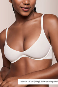 Willluxe® Unlined Underwire Demi Balconette Bra