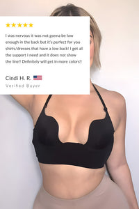 Willluxe® Low Cut U-Shaped Backless Bra