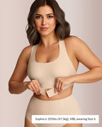 Willluxe® Front Closure Cross-Back Wireless Back-Support Bra