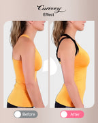 Willluxe® Front Closure Cross-Back Wireless Back-Support Bra
