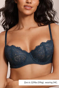 Willluxe® Romantic Lace Balconette Bra