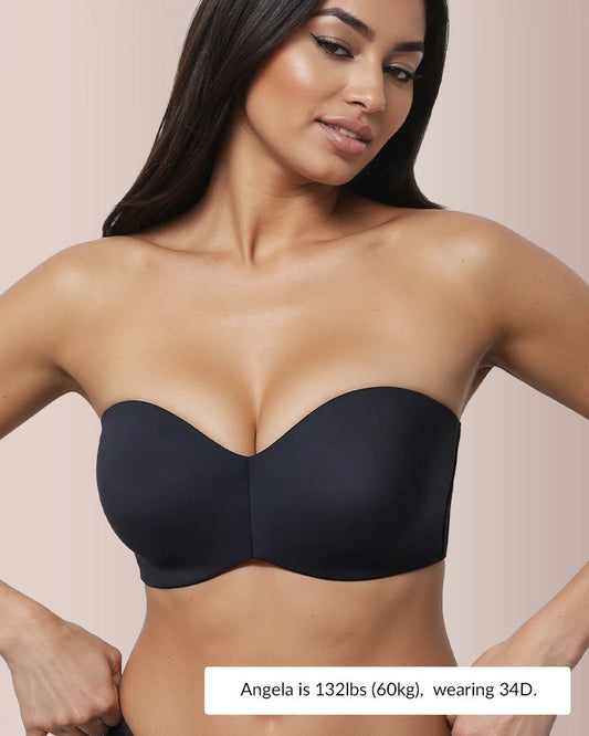 WILLLUXE® Invisible Strapless Minimizer Bandeau Bra