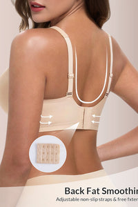 Willluxe® Seamless Wireless V-Neck Fixed Cup Bra