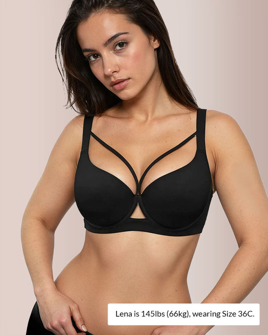 WILLLUXE® Plus Size Lightweight Seamless Push-Up Bra
