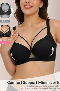 Willluxe® Plus Size Lightweight Seamless Push-Up Bra