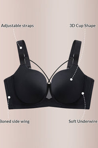 Willluxe® Plus Size Lightweight Seamless Push-Up Bra