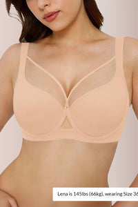 Willluxe® Plus Size Lightweight Seamless Push-Up Bra