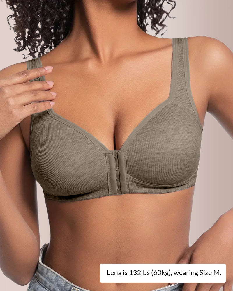 Willluxe® Easy-On Front Closure Wireless Support Bra