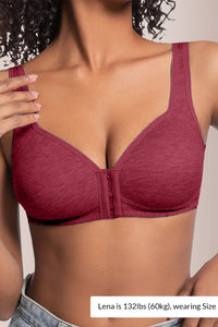 Willluxe® Easy-On Front Closure Wireless Support Bra