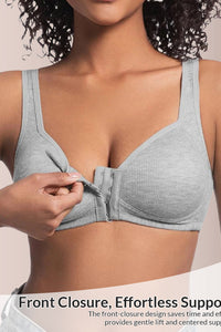 Willluxe® Easy-On Front Closure Wireless Support Bra