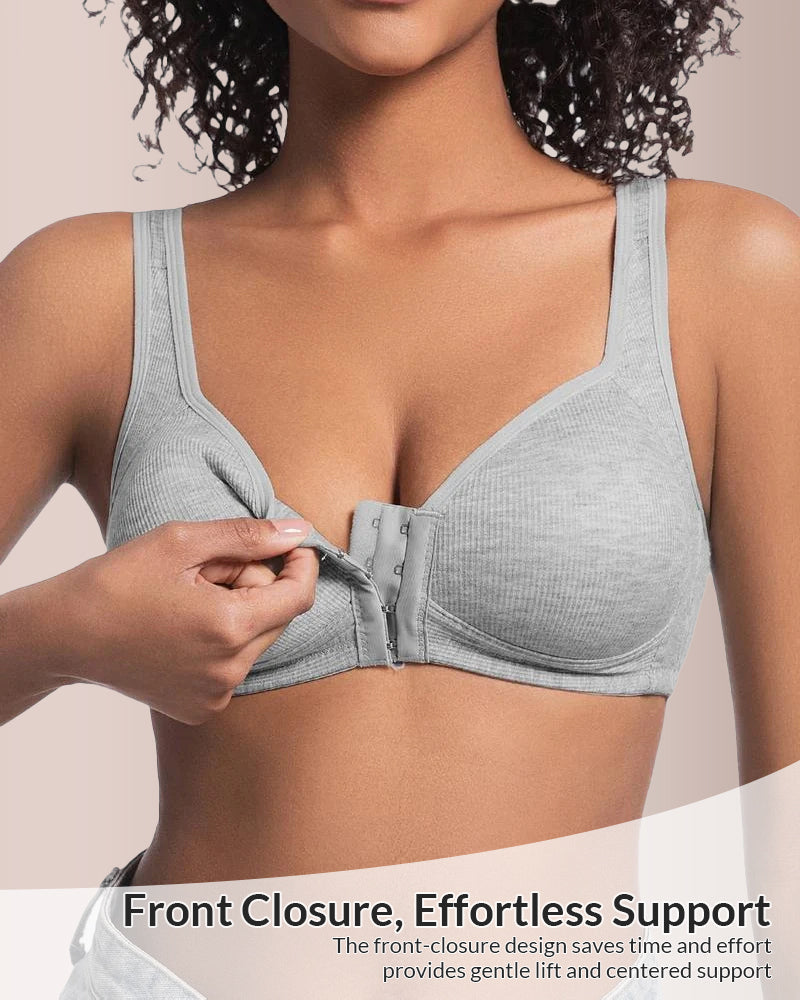 Willluxe® Easy-On Front Closure Wireless Support Bra