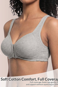 Willluxe® Easy-On Front Closure Wireless Support Bra