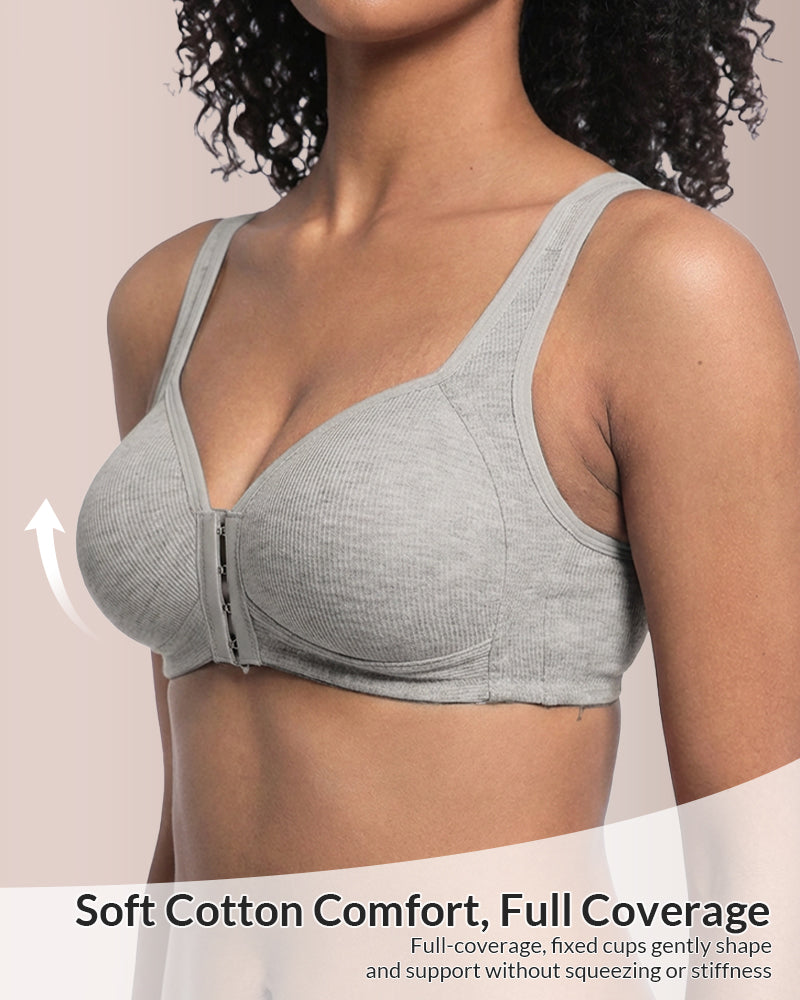 Willluxe® Easy-On Front Closure Wireless Support Bra