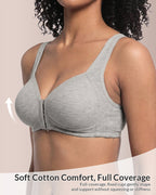 Willluxe® Easy-On Front Closure Wireless Support Bra