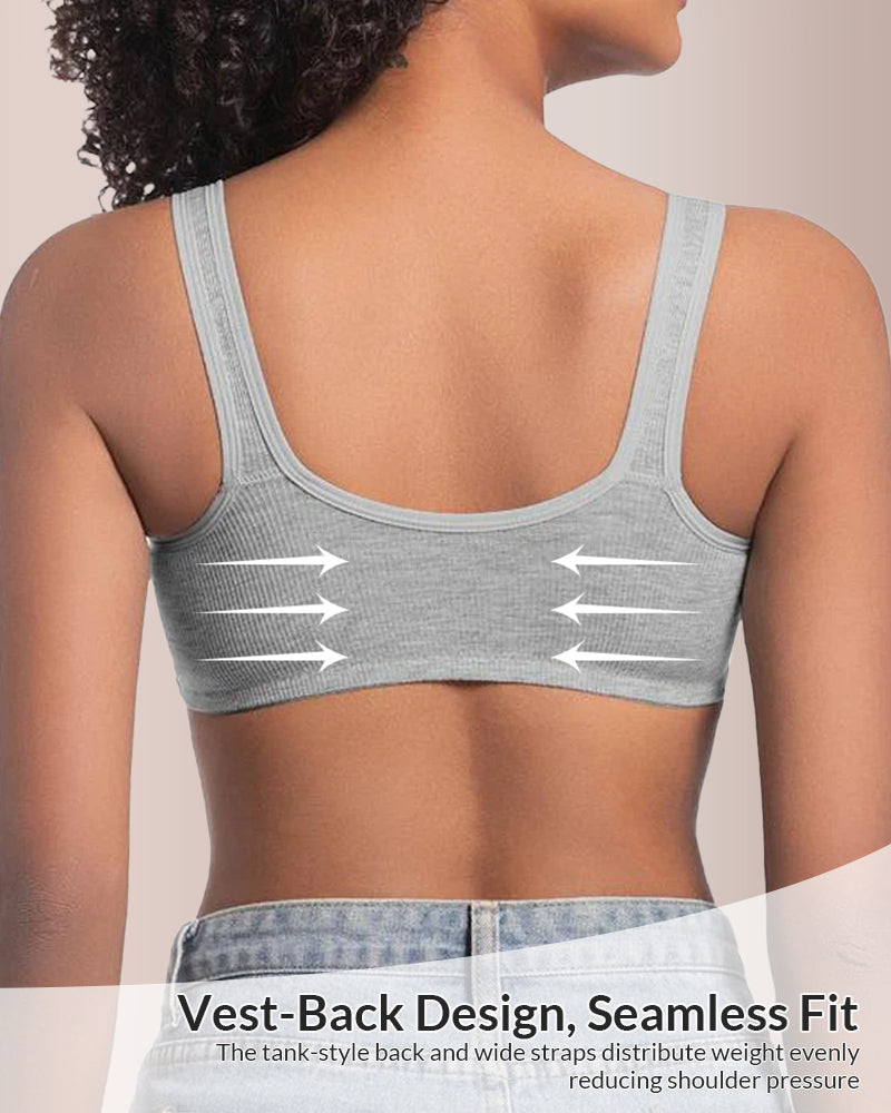 Willluxe® Easy-On Front Closure Wireless Support Bra