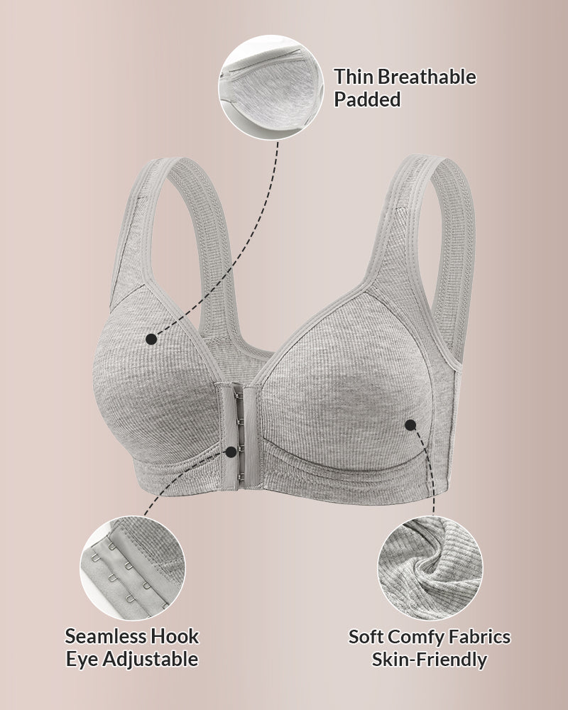 Willluxe® Easy-On Front Closure Wireless Support Bra