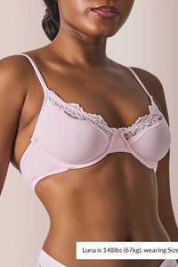 Willluxe® Delicate French Lace Underwire Shaping Bra