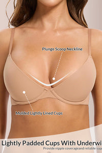 Willluxe® Fits Everybody Buttery Soft Plunge Bra