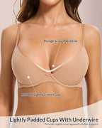 Willluxe® Fits Everybody Buttery Soft Plunge Bra