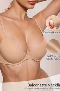 Willluxe® Fits Everybody Buttery Soft Plunge Bra