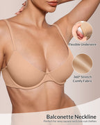 Willluxe® Fits Everybody Buttery Soft Plunge Bra