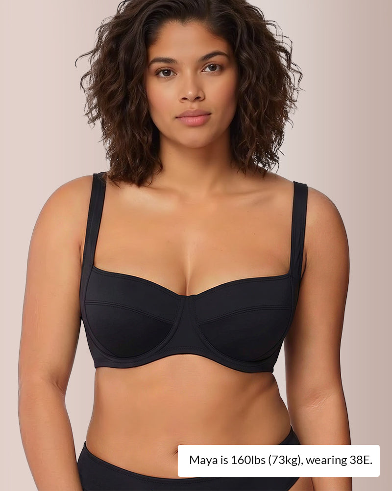 Willluxe® The Sculpt & Support Unlined Balconette Bra - Plus Size