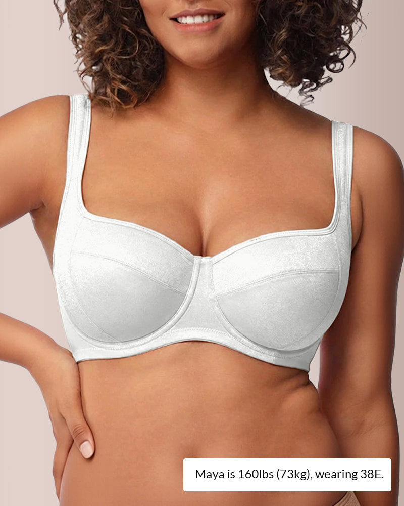 Willluxe® The Sculpt & Support Unlined Balconette Bra - Plus Size