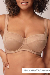 Willluxe® The Sculpt & Support Unlined Balconette Bra - Plus Size