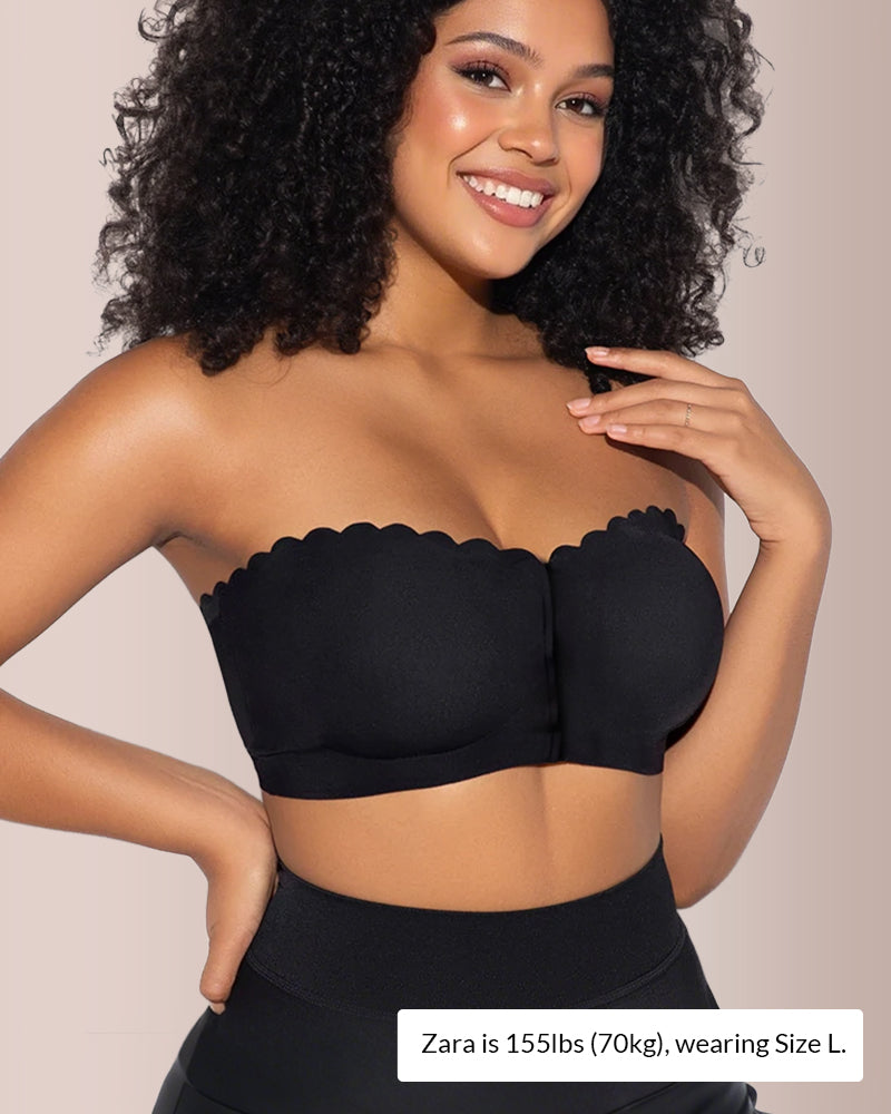 Willluxe® The Flawless Lift Front-Closure Strapless Bandeau Bra