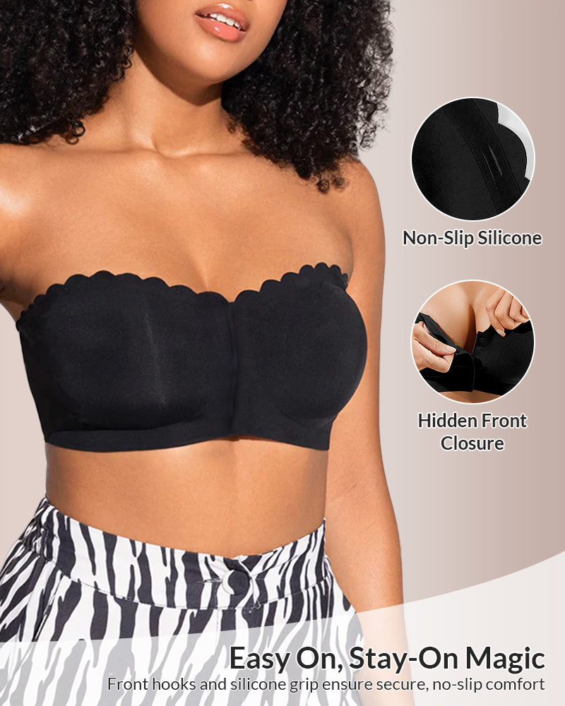 Willluxe® The Flawless Lift Front-Closure Strapless Bandeau Bra