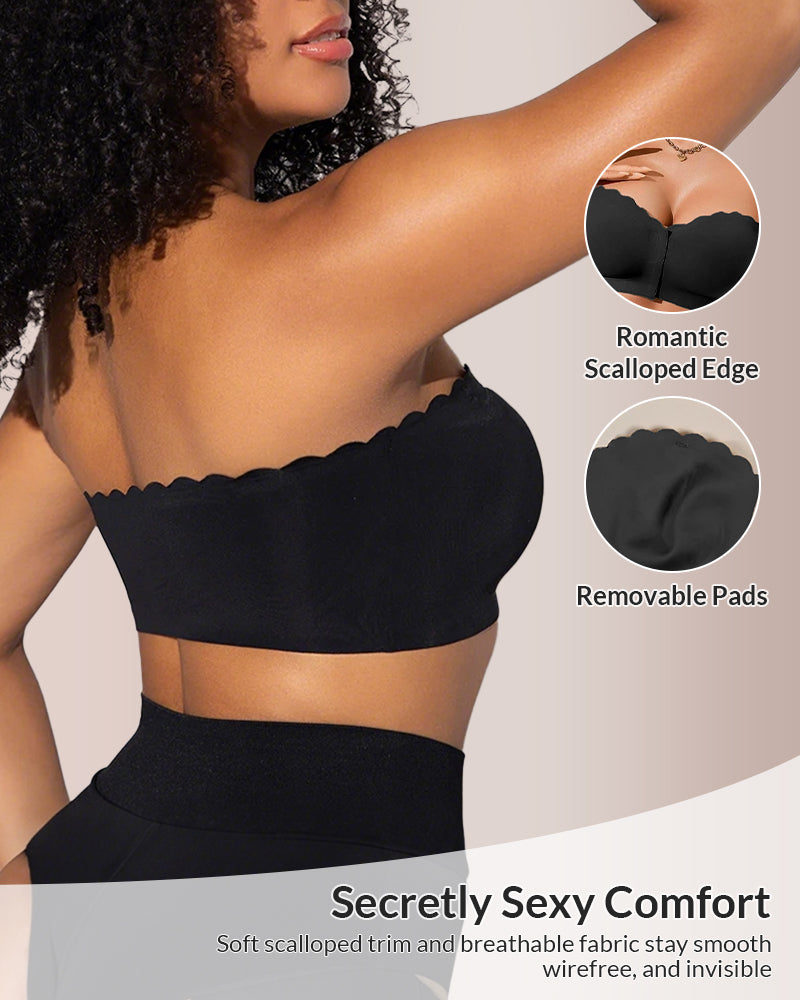 Willluxe® The Flawless Lift Front-Closure Strapless Bandeau Bra